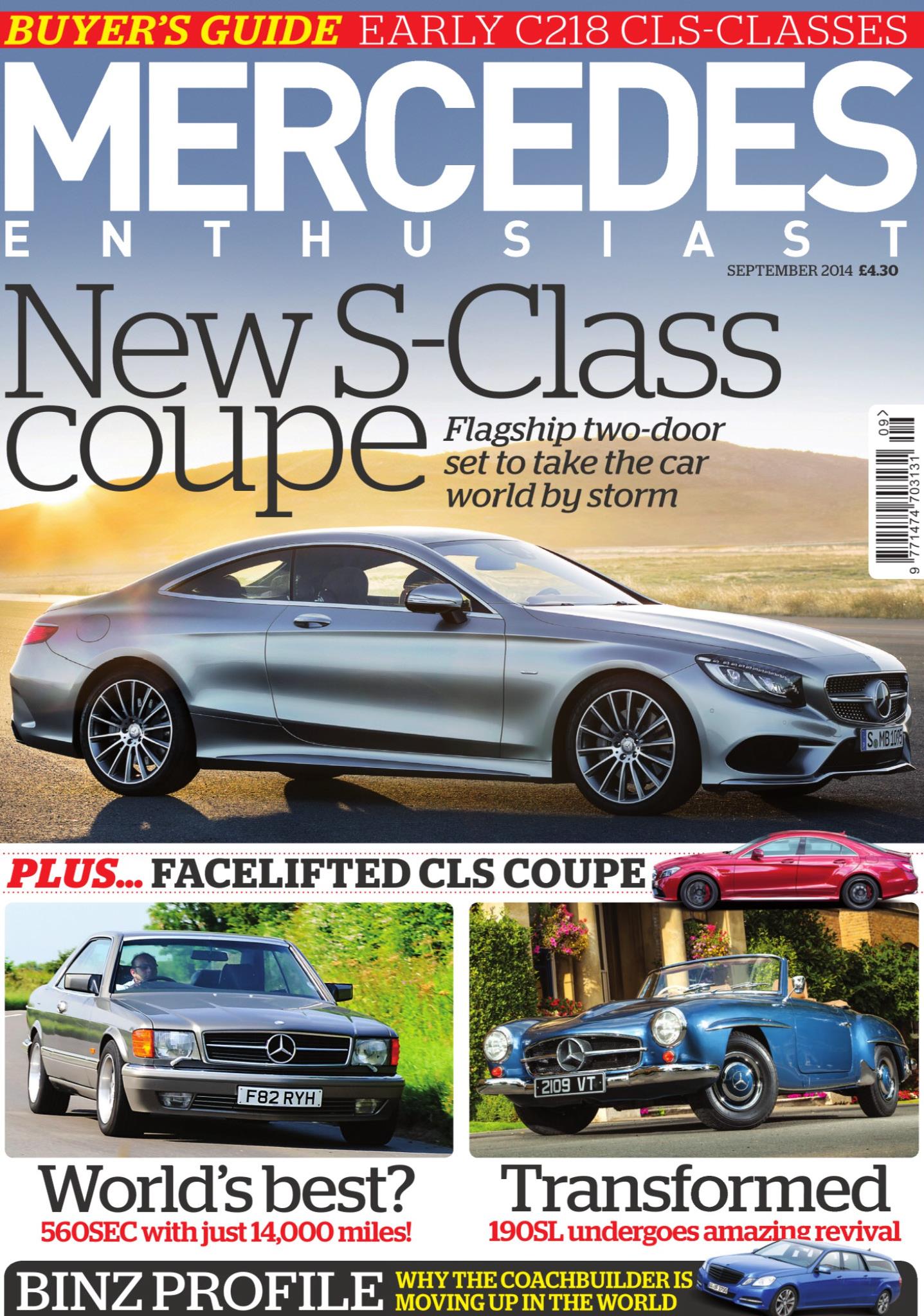 Журнал Mercedes enthusiast. september 2014